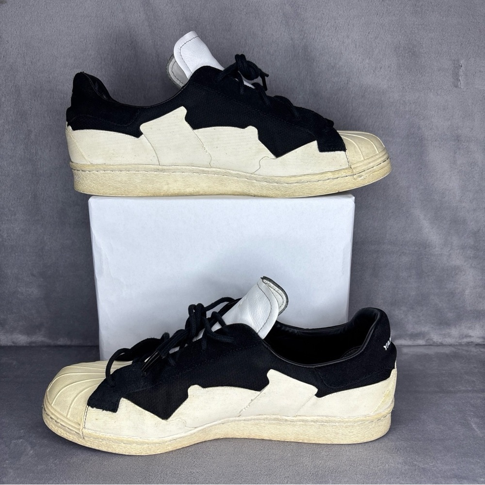 Adidas Y-3 Super Takusan Black White Designer Sneakers Mens Size 11.5 - Picture 2 of 6